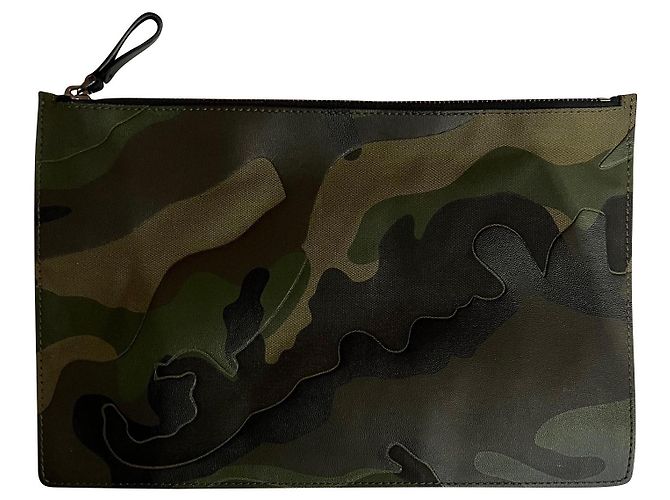 Valentino Garavani Wallets Small accessories Black Khaki Dark green