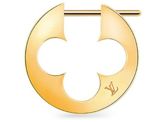 Louis Vuitton pendiente de aro LV Empreinte Dorado