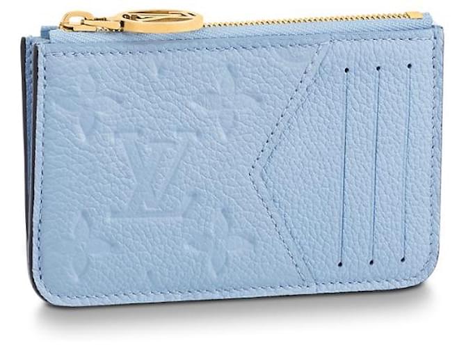 Louis Vuitton LV Romy cardholder nuage blue Leather ref.767297 - Joli Closet