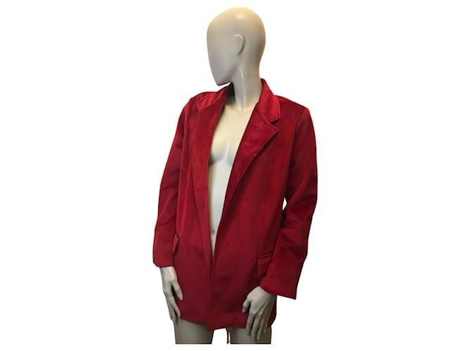 Autre Marque Van Palma short velvet jacket Red  ref.767309