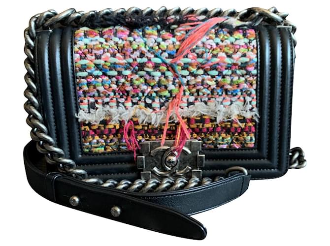 Chanel Boy tweed bag Multiple colors  ref.767335
