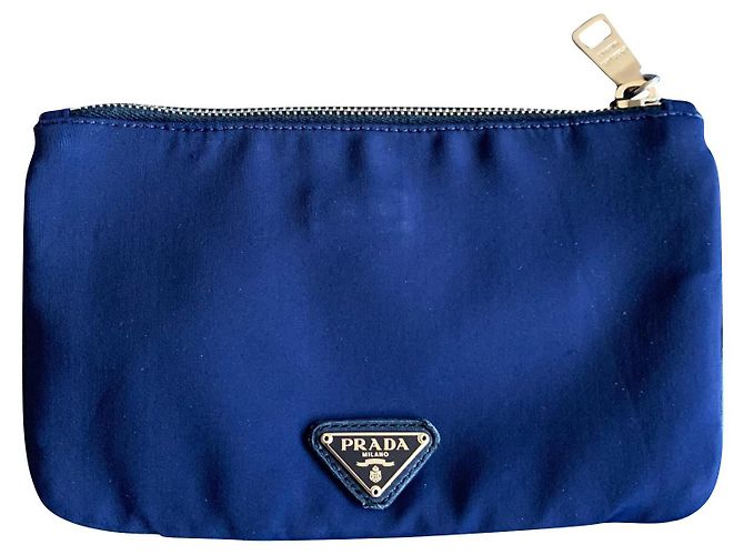 Prada Mini-Tasche, Geldbörse, Kupplung Dunkelblau