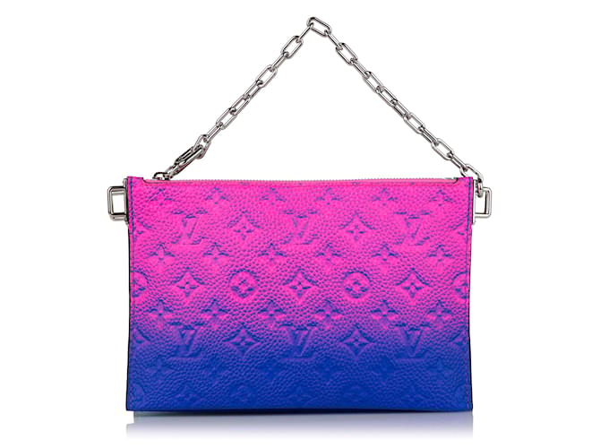 Louis Vuitton Virgil Abloh Blue And Pink Monogram Illusion Leather