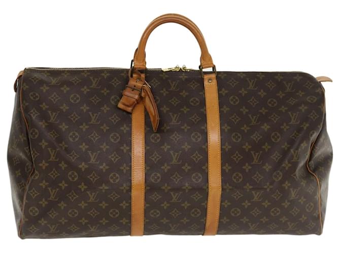Louis Vuitton Keepall 60 Brown Cloth  ref.767491