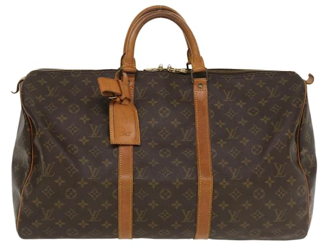 Louis Vuitton Keepall 45 Brown Cloth  ref.767517