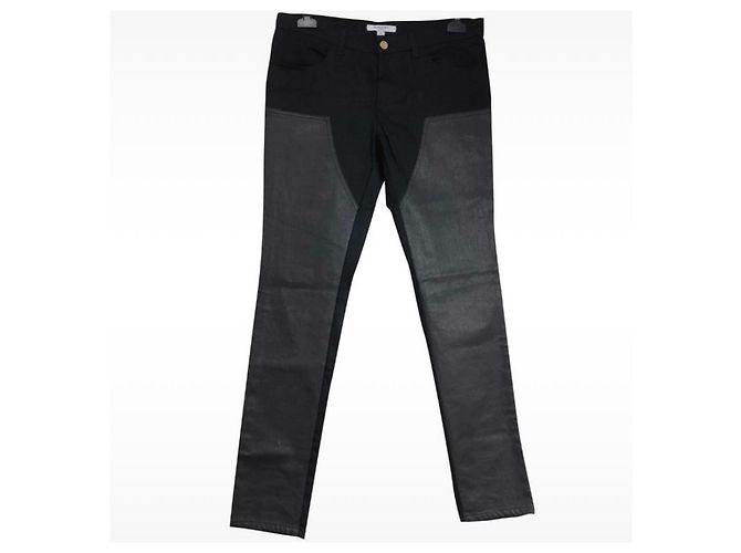 Givenchy Black Coated Denim Jeans Size 42