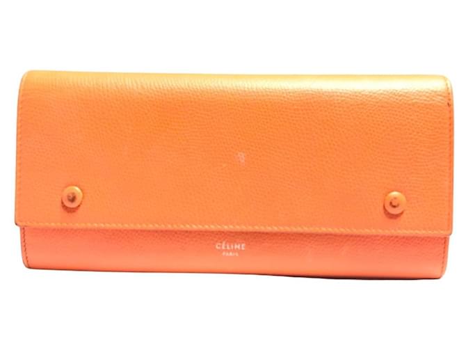 Céline Celine Orange Leather  ref.767653