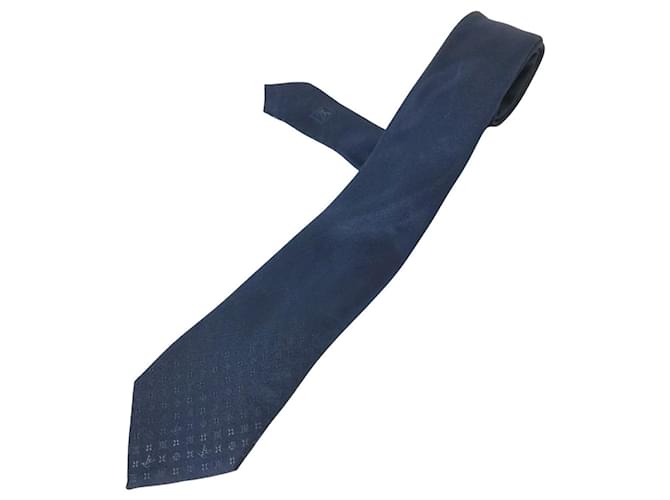 Louis Vuitton Navy blue Silk  ref.767749