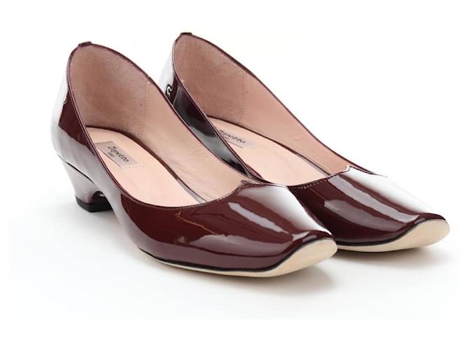 Repetto Heels Dark red Leather  ref.767859
