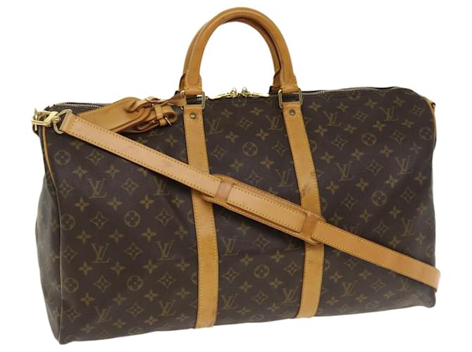 Louis Vuitton Monogram Keepall Bandouliere 50 Boston Bag M41416 LV Auth tp625 Cloth  ref.768097