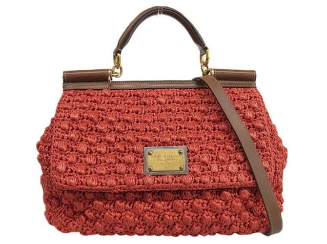 Dolce and Gabbana Red Leather XX Anniversary Edition Bag