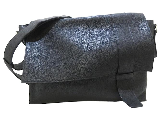 Hermès Alfred Black Leather  ref.768353