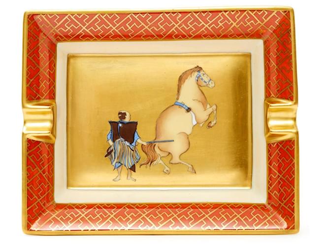 Hermès equitação japonesa Dourado  ref.768477