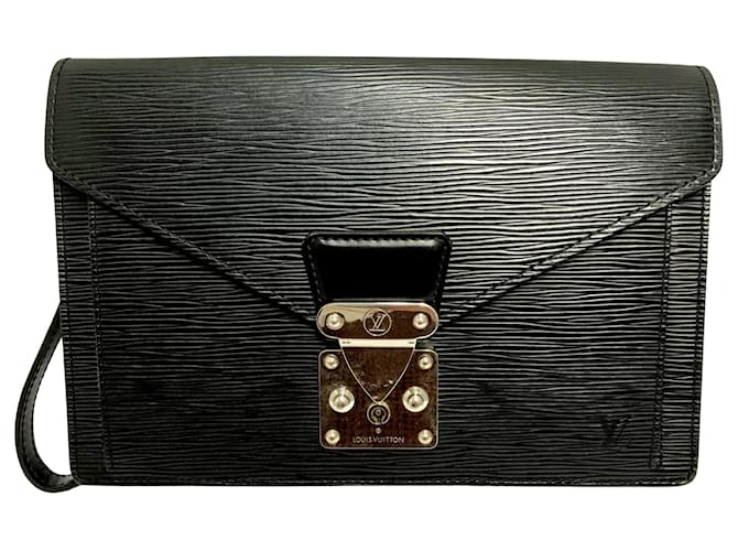 Louis Vuitton Sellier Cuir Noir  ref.768483