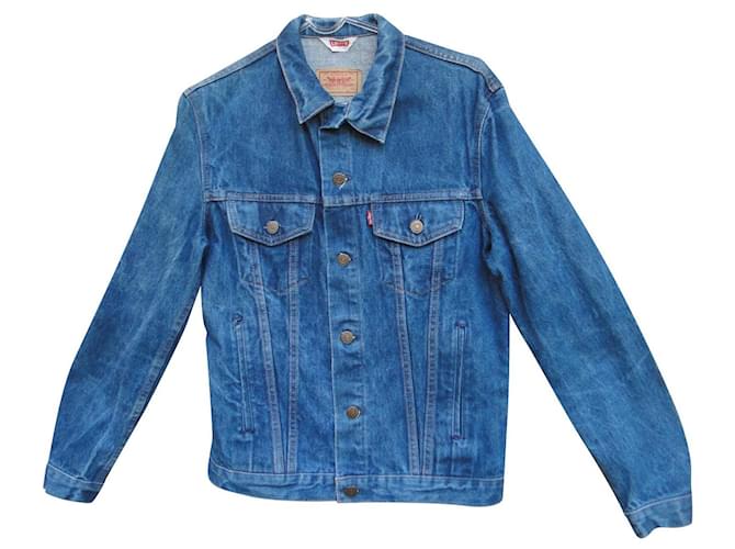 Levi's Vintage-Jacke, hergestellt in Frankreich t 40 Blau Baumwolle  ref.768689