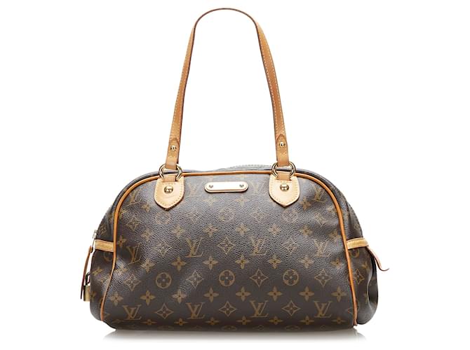 Louis Vuitton Brown Monogram Montorgueil PM Cloth ref.768754