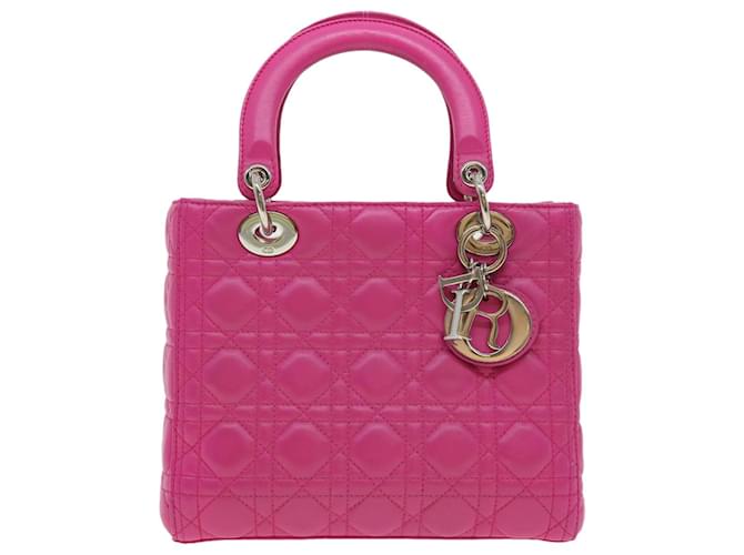Dior Lady Dior Pink Leather  ref.769019