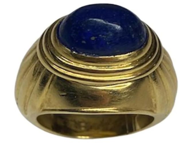 Boucheron Jaipur Ring Gelbgold und Lapislazuli Größe 49 Gold hardware