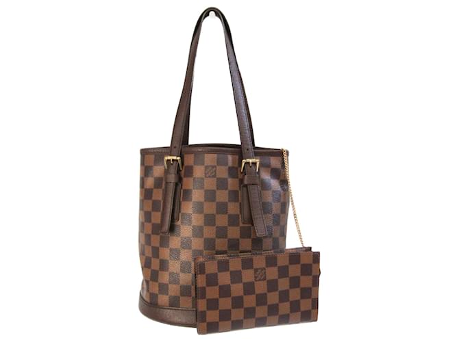 Louis Vuitton Bucket Brown Cloth  ref.769252