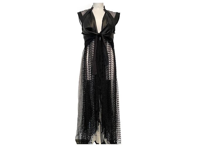 Autre Marque Chaleco ARBEL SILONI de piel negro