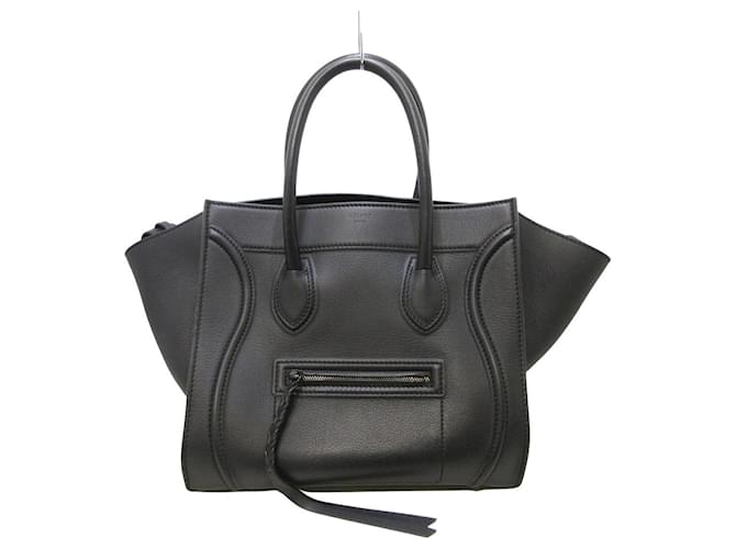 Céline Luggage Black Leather  ref.769276