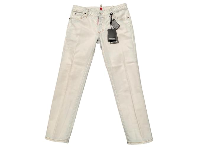 Dsquared2 Pants, leggings Light blue Cotton Elastane  ref.769797
