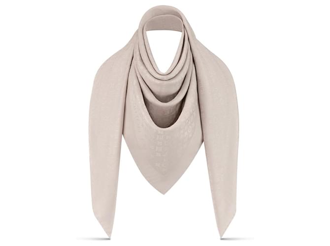 Louis Vuitton LV Shawl evermore cream new Silk  ref.769859