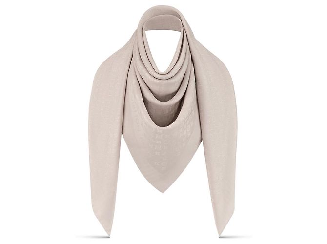 Louis Vuitton LV Scialle evermore crema nuovo Crudo