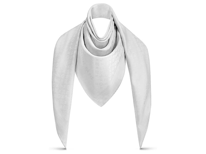 Louis Vuitton LV Shawl Evermore gray new Grey Silk  ref.769860
