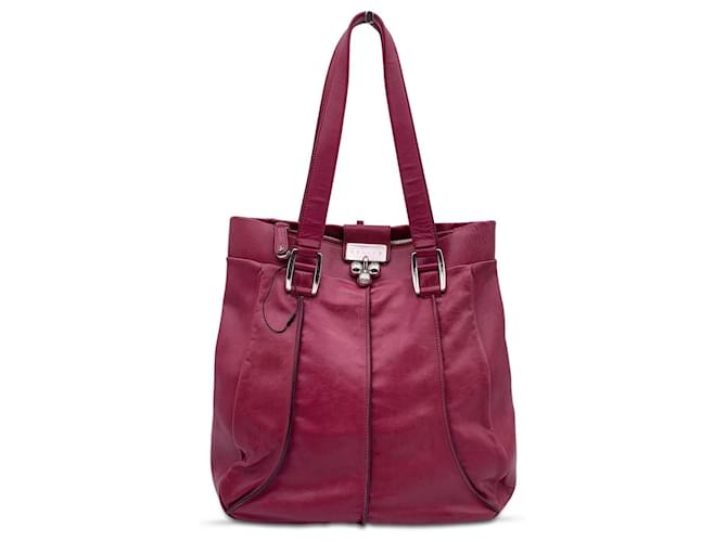 Céline Pink Purple Leather Tote Shoulder Bag with Spheres  ref.769866
