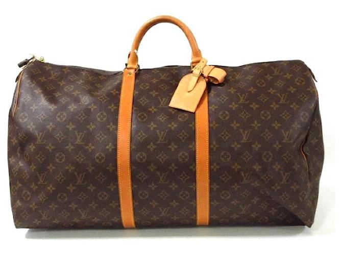 Louis Vuitton keepall 60 Boston Brown Leather  ref.769888