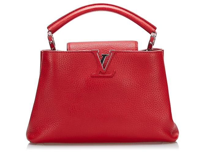 Capucines Louis Vuitton Red Lockme II BB Vermelho Couro Bezerro-como bezerro  ref.769943