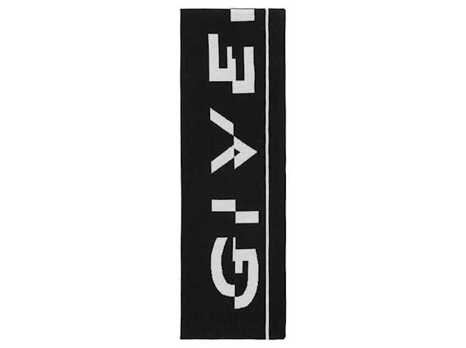 Givenchy Logo Fringe Football Scarf Multiple colors Cotton  ref.770280
