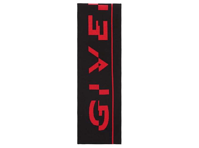 Givenchy Logo Fringe Football Scarf Multiple colors Cotton  ref.770282