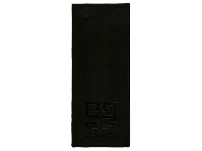 Givenchy 4Écharpe en laine à logo G Noir  ref.770325