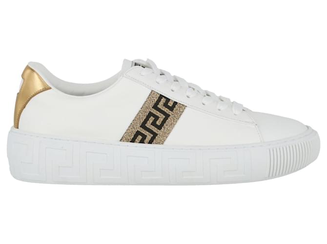Sneakers Greca di Versace Bianco  ref.770438