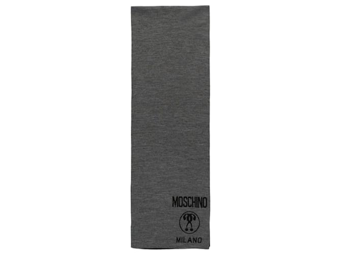 Écharpe à logo en laine Moschino Multicolore  ref.770453