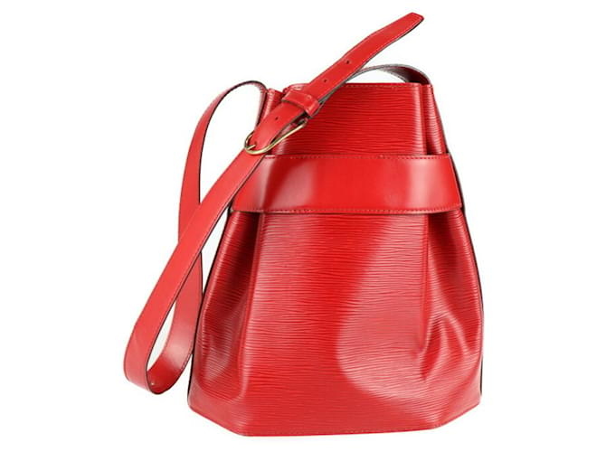 Louis Vuitton Sac d'épaule Red Leather  ref.770587