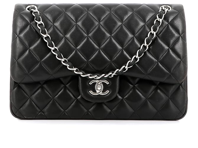 Chanel Timeless Black Leather  ref.770588