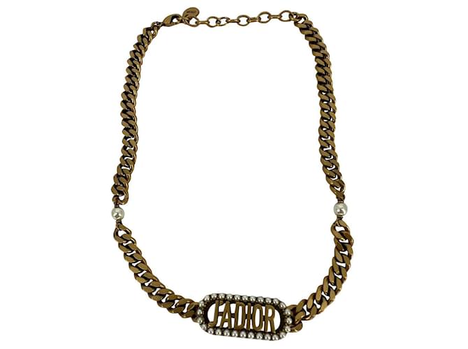 Christian Dior Halsketten Gold hardware  ref.770706