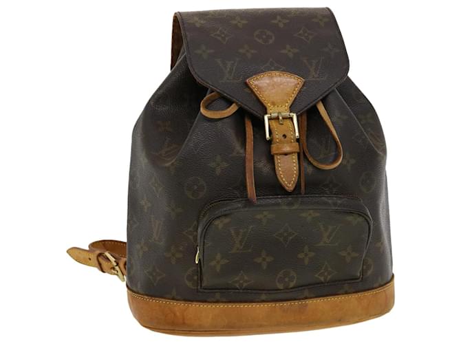 LOUIS VUITTON Monogram Montsouris MM Backpack M51136 LV Auth