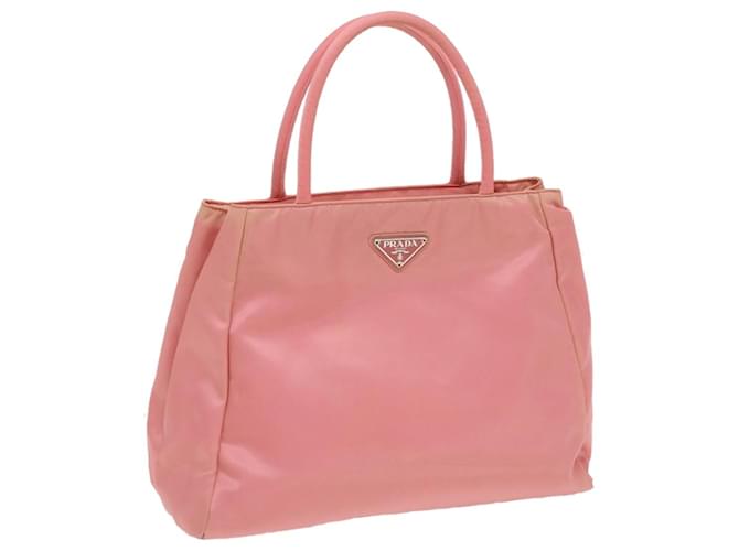 PRADA Hand Bag Nylon Pink Auth ac1464  ref.771128