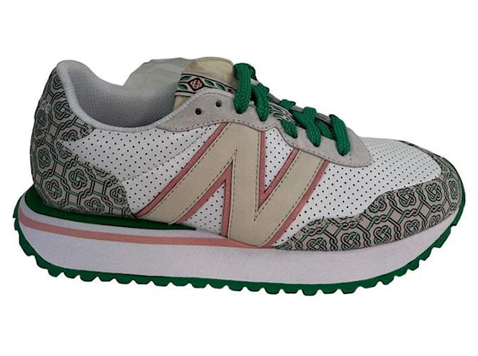 New Balance sneakers 39 White Leather  ref.771255