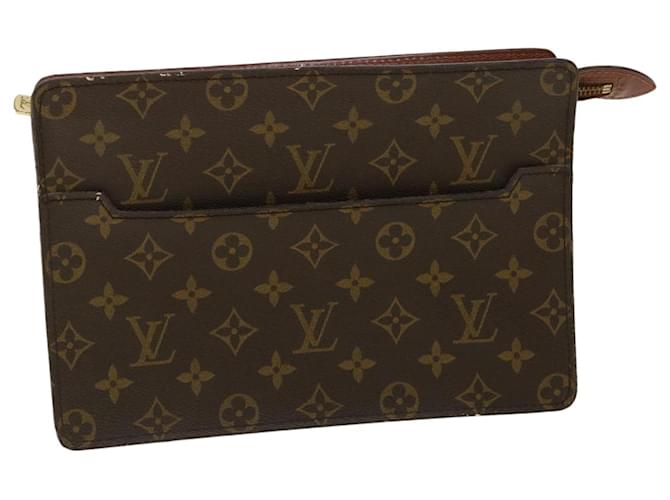 LOUIS VUITTON Monogram Pochette Homme Clutch Handbag