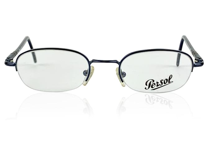 Persol Vintage Mint Eyeglasses 2065V Blue Half Rim 48/20 130 MM Acetate  ref.771550