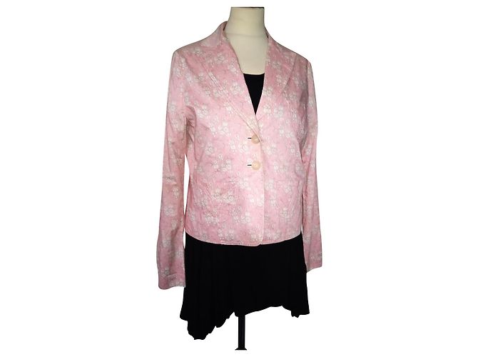 CACHAREL ULTRA LIGHT SUMMERTIME COTTON JACKET T 42 Pink