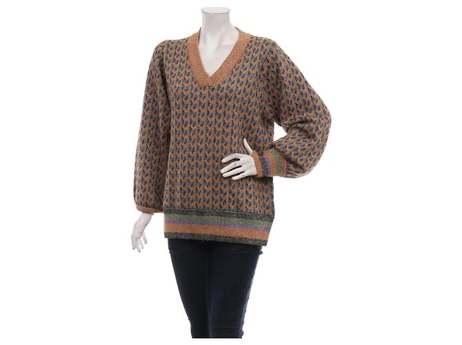 Maglione Karen B Y Simonsen in cotone oversize Multicolore