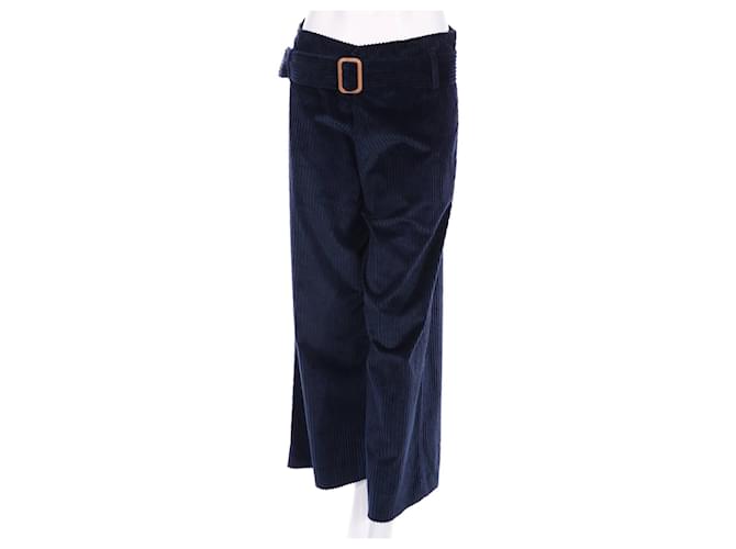Autre Marque Pants, leggings Blue Dark blue Cotton  ref.771565