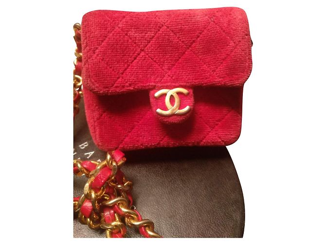2.55 Borsa Chanel 255 Mini Nera in Satin Nero