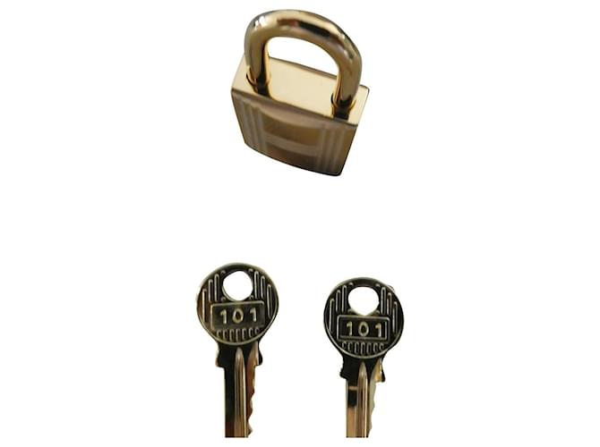 hermès padlock in golden steel for kelly birkin victoria bag NEW Gold hardware  ref.771953